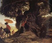 Karl Briullov At the Madonna-s oak France oil painting artist